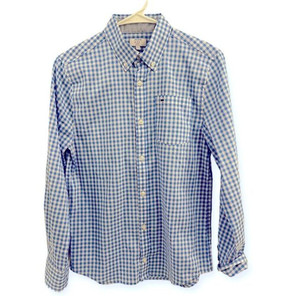 Crown & Ivy Boys Checkered Long Sleeve Shirt Size L
